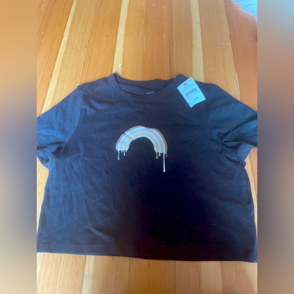 Black meaning rainbow crop top